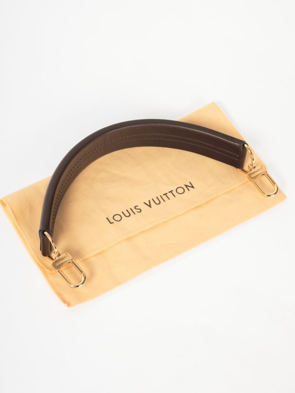 Louis Vuitton Brown Leather Bag Handle